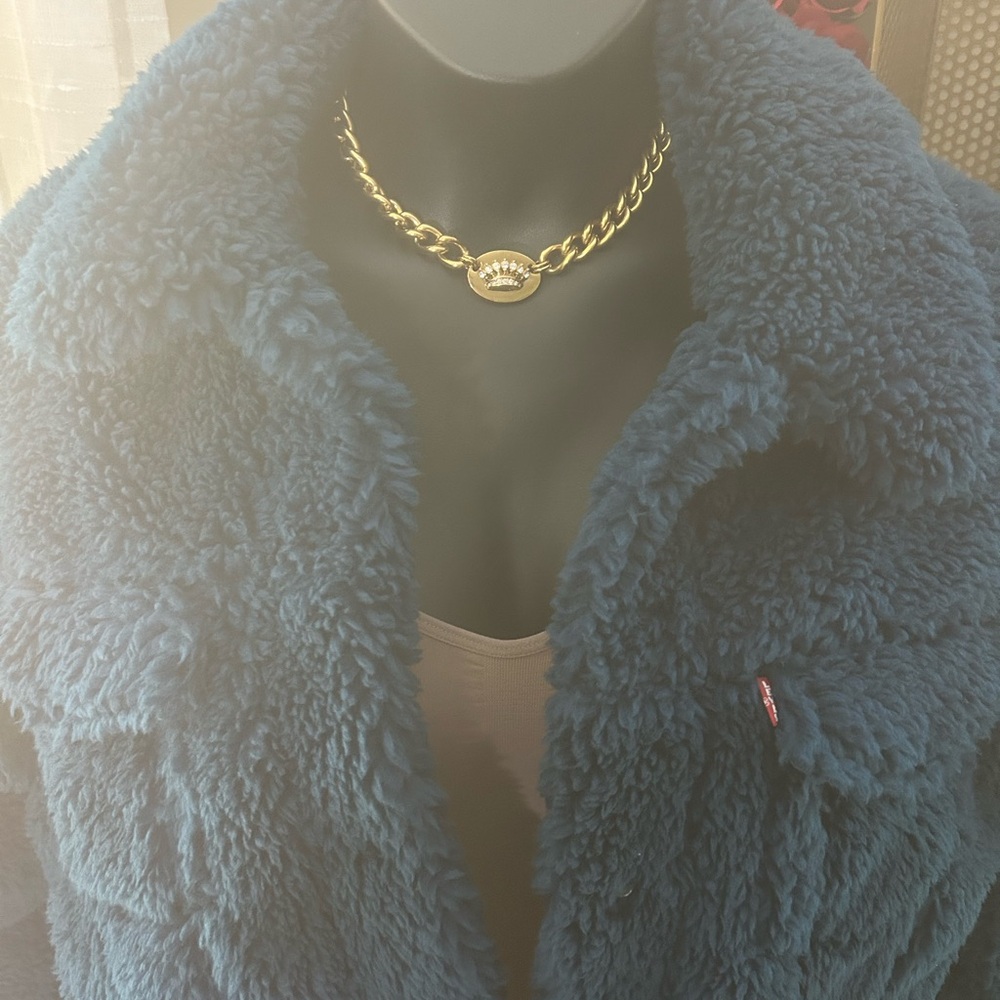 Levi's Deep Blue Teddy Jacket - image 5